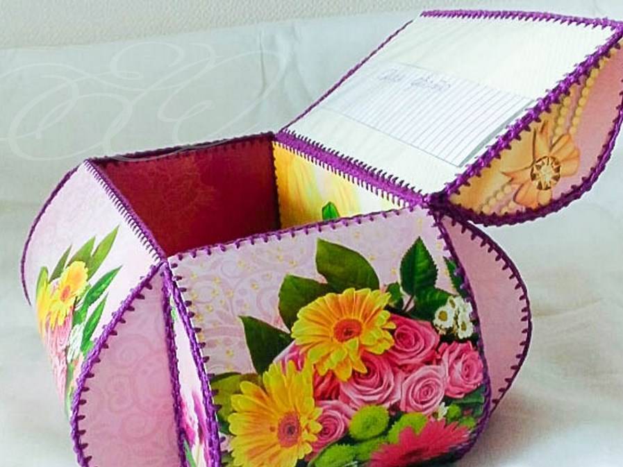 Шкатулка из картона своими руками: мастер-класс, схемы :: syl.ru